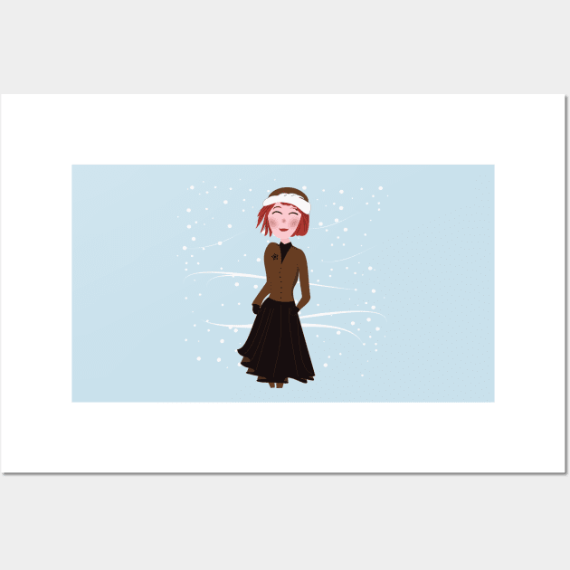 Dreamgirl - Princess of the winter seasons Wall Art by Aurealis